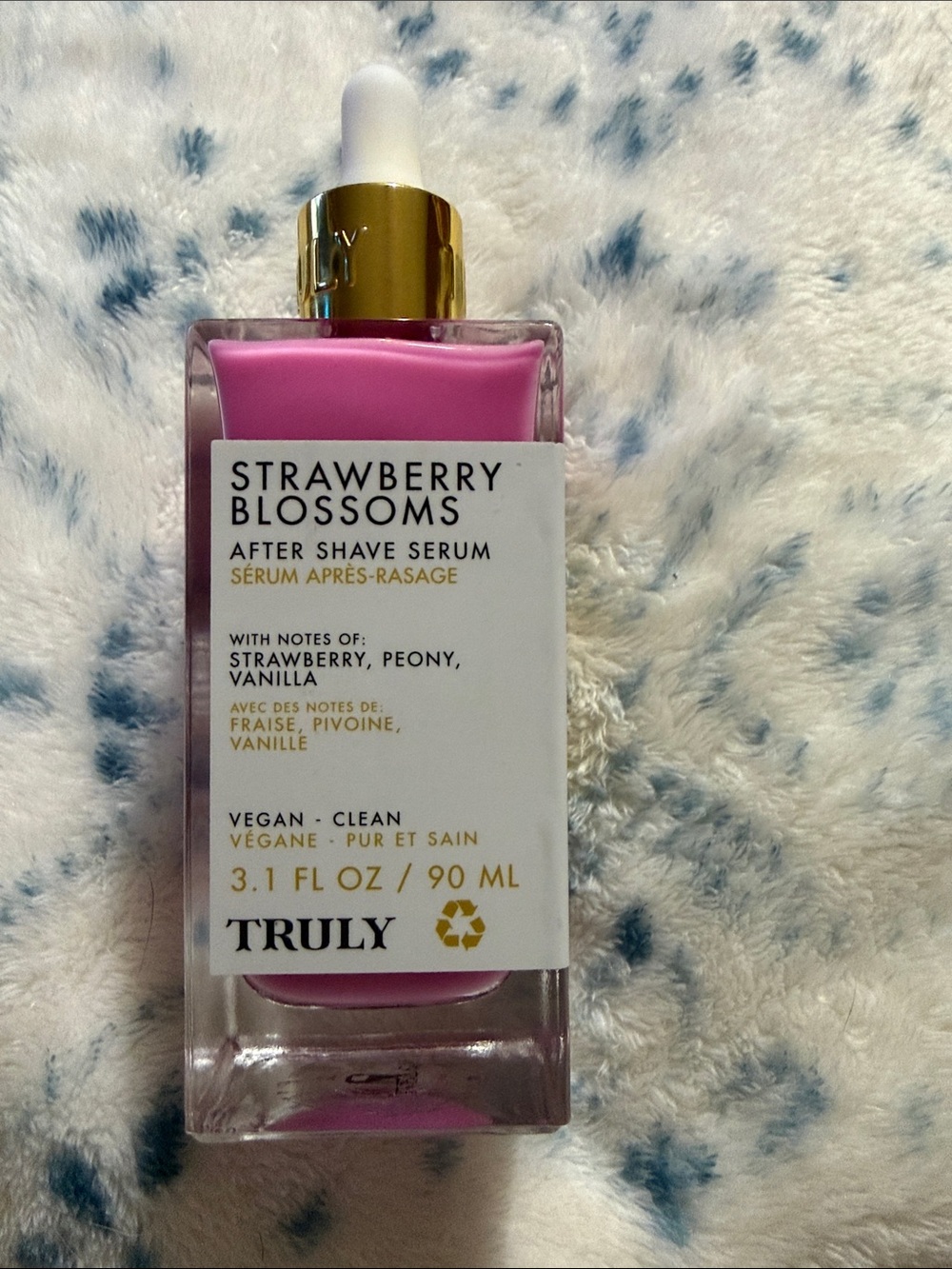 TRULY Strawberry Blossoms After Shave Serum - Pink & Gold Accents